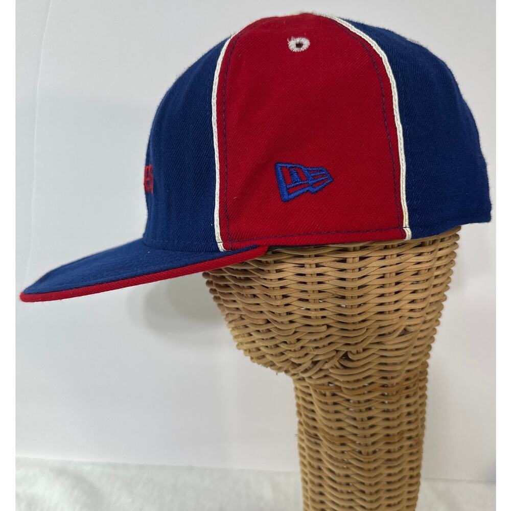 New Era 59 Fifty NBA Hat 76ers Cap Size 7.5 Fitted Pinwheel - Picture 2 of 8